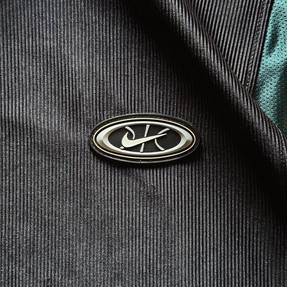 vintage 90s nike green and black jersey - Picture 2 of 5